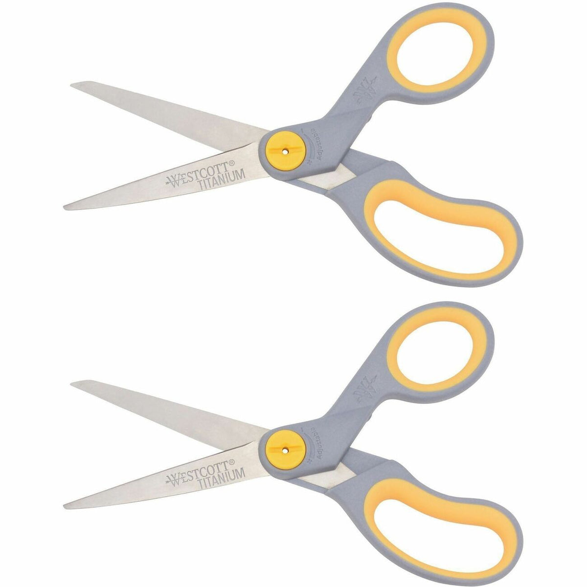 Westcott 8" Straight Soft Handle Titanium-Bonded Glide Scissors