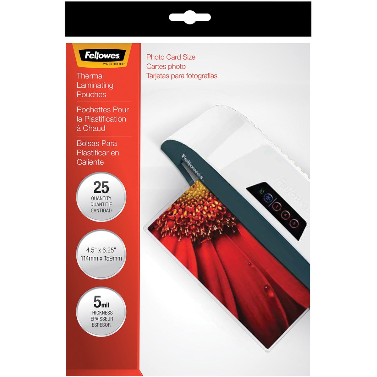 Fellowes Pouch Photo 5Mil 4.5 X 6.25