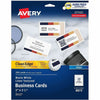 Avery Inkjet Business Cards, White