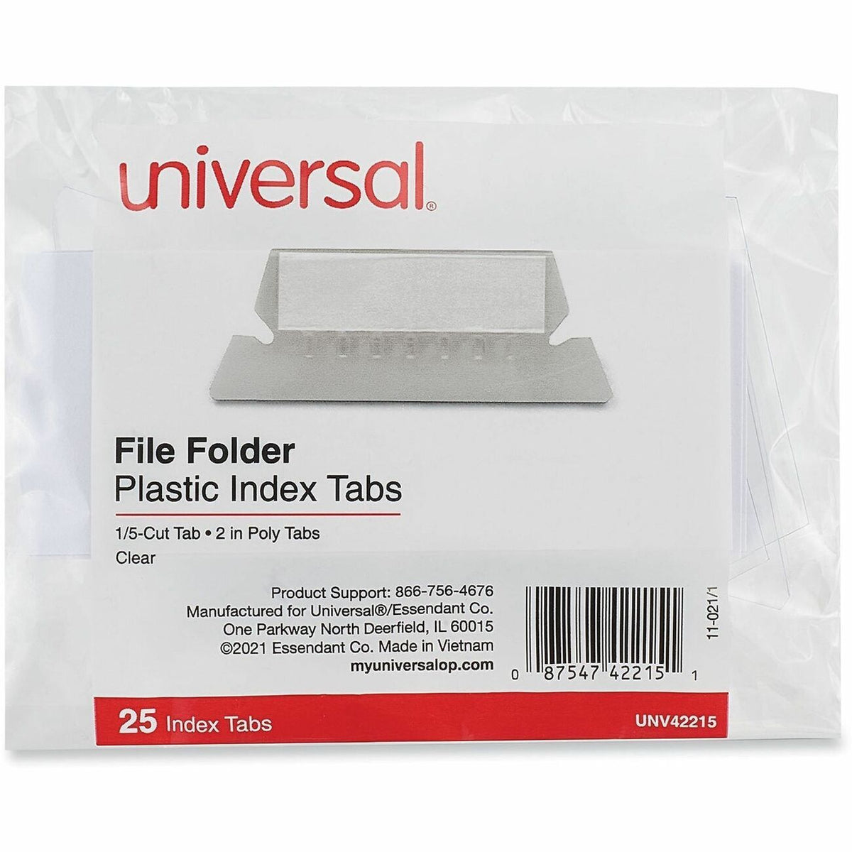 Universal Hanging File Folder Plastic Index Tab