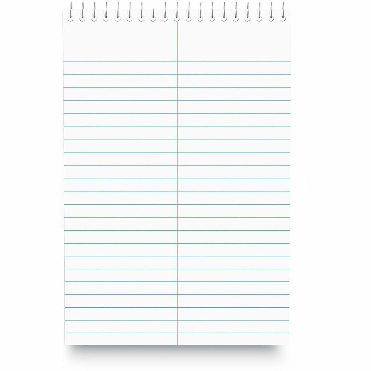 Universal Steno Pads, Gregg Rule, Red Cover, 80 White 6 x 9 Sheets