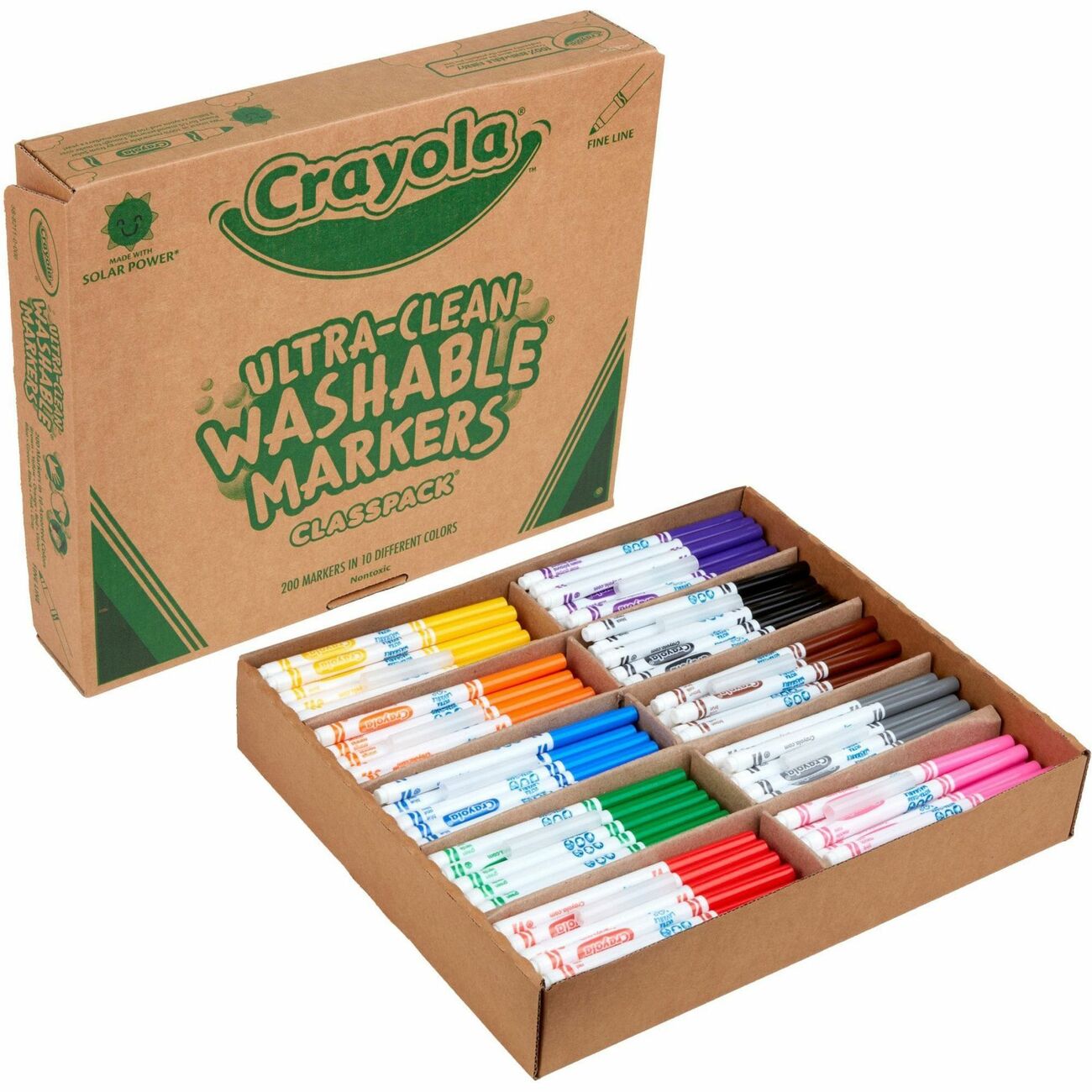 Crayola Marker Classpk Washable Fl