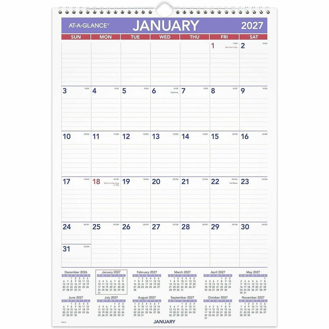 AT-A-GLANCE Wallcal Monthly Medium