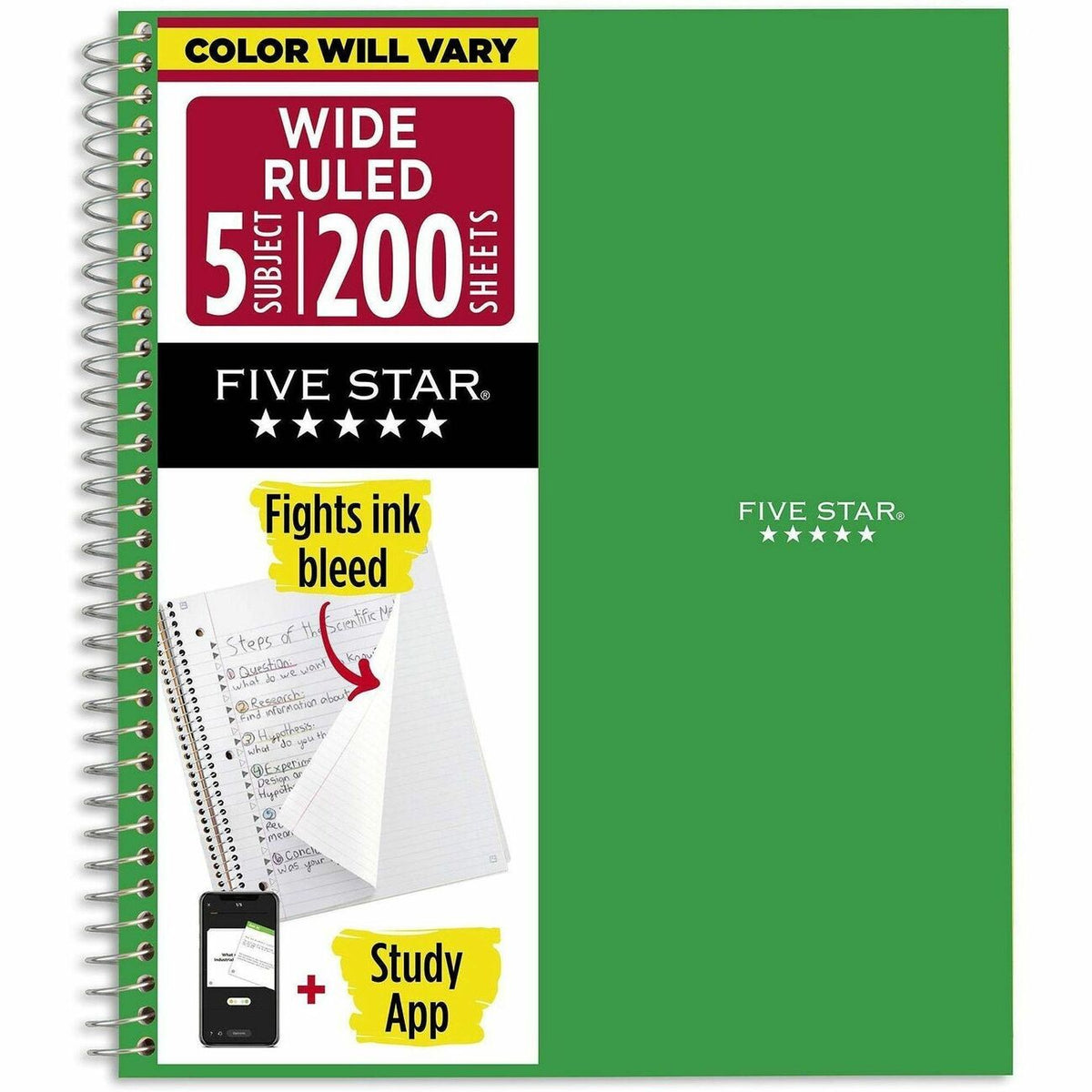 Five Star Five-subject Notebook