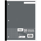 Mead Quad Ruled 3 - Hole Graph Paper - Letter