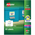 Avery Label Id 2X2 225Pk Wht