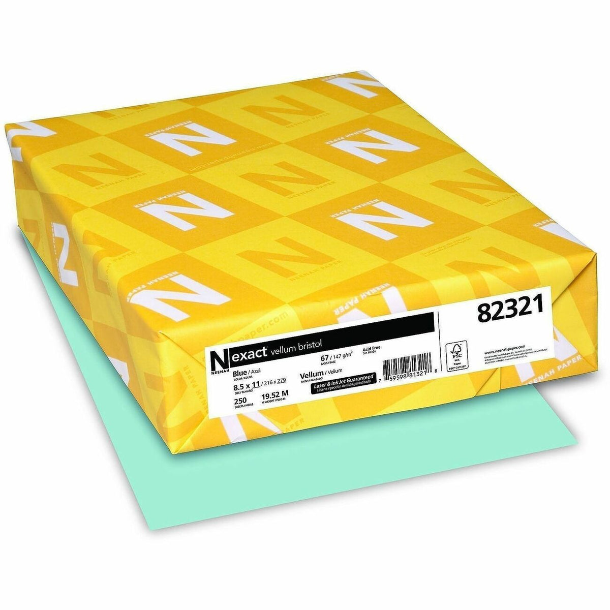 Exact Vellum Bristol Paper - Blue