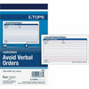 TOPS Avoid Verbal Orders Book