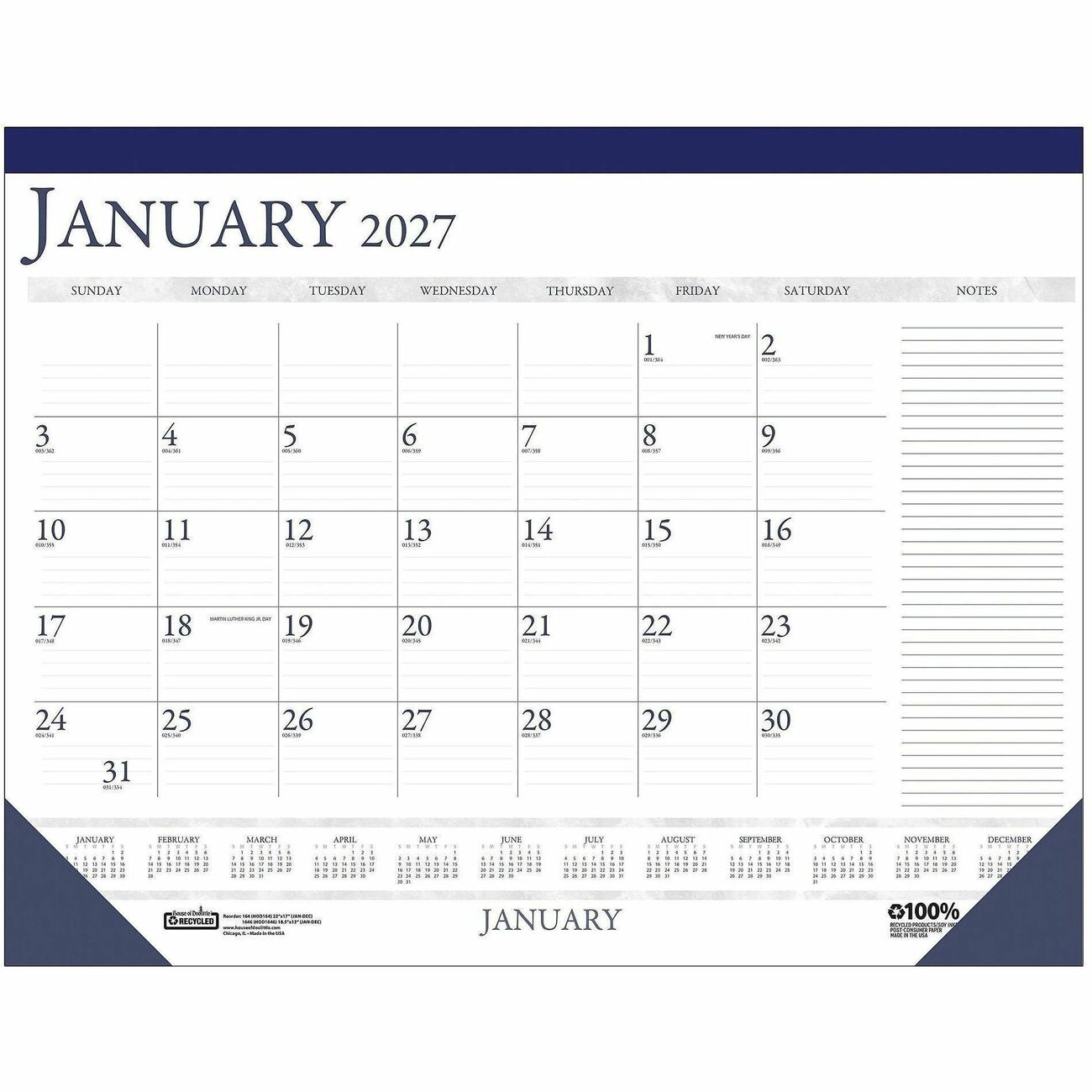 Calendar Desktop Perforated