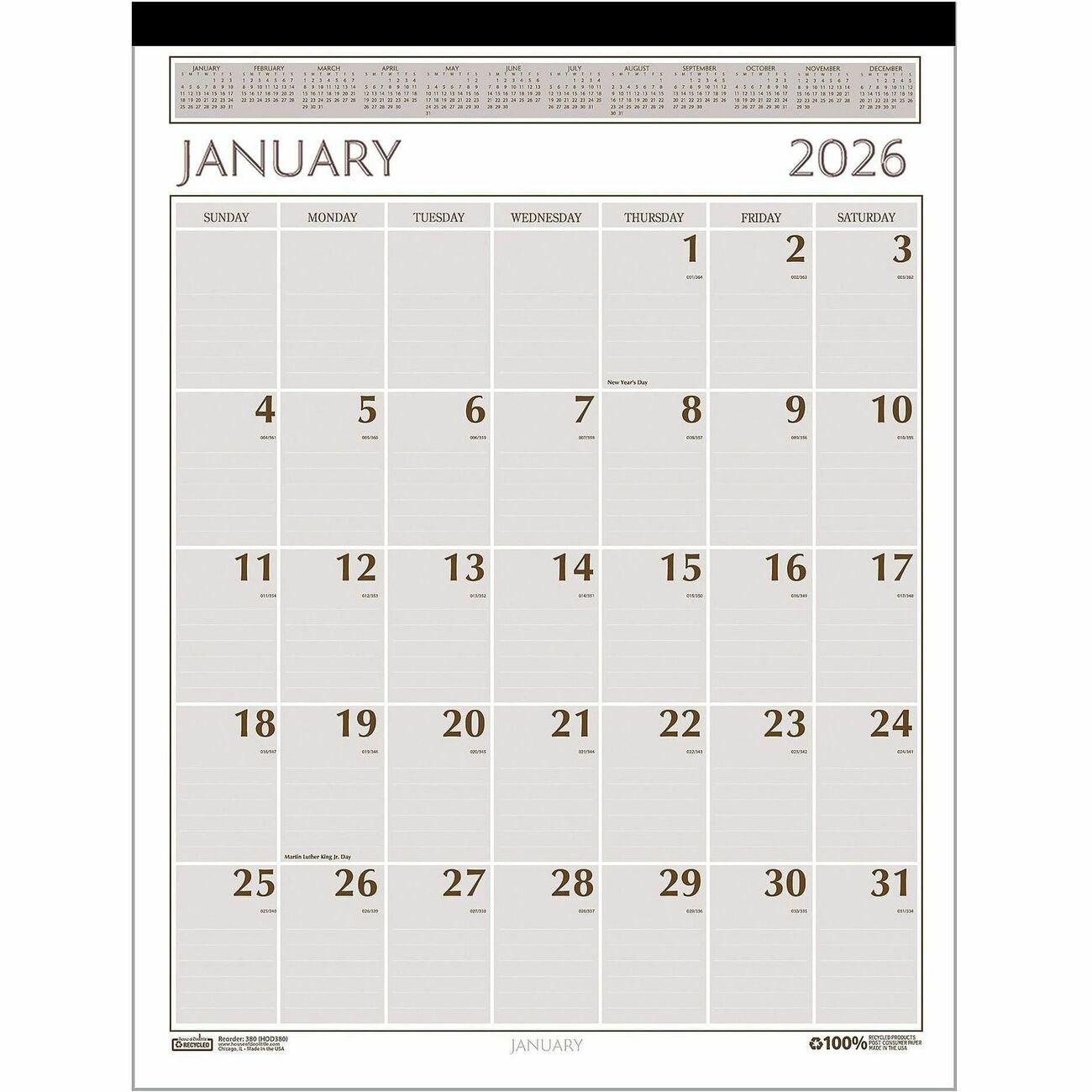 Classic Wall Calendar