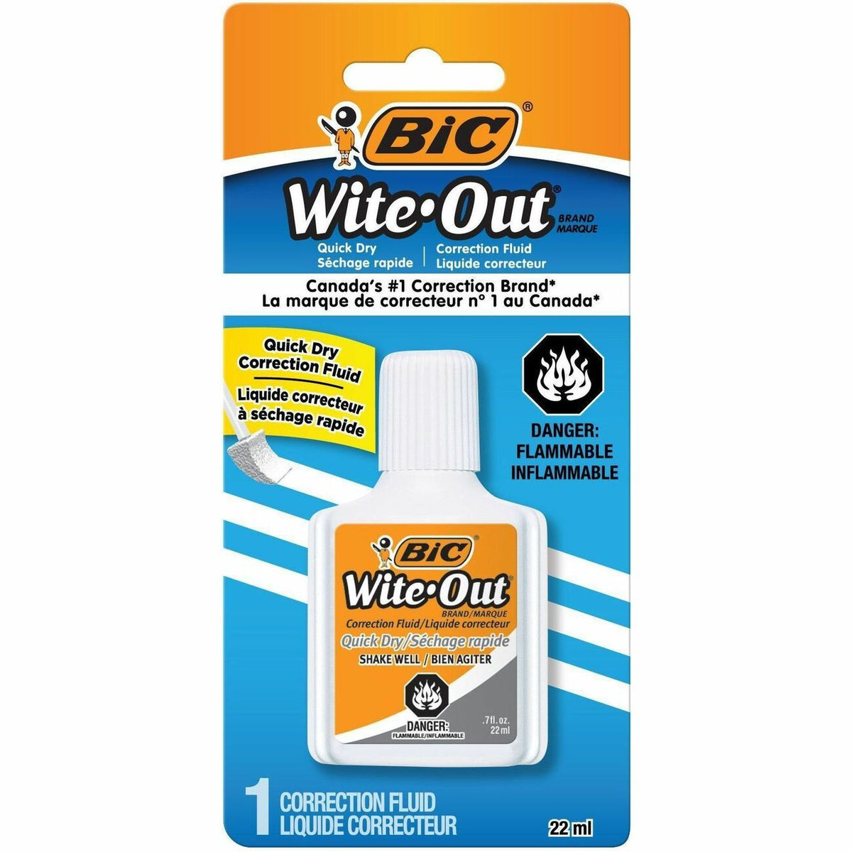 BIC Correction Fluid Qckdry 1Pk