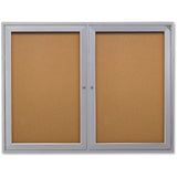 Ghent 2-Door Enclosed Bulletin Board