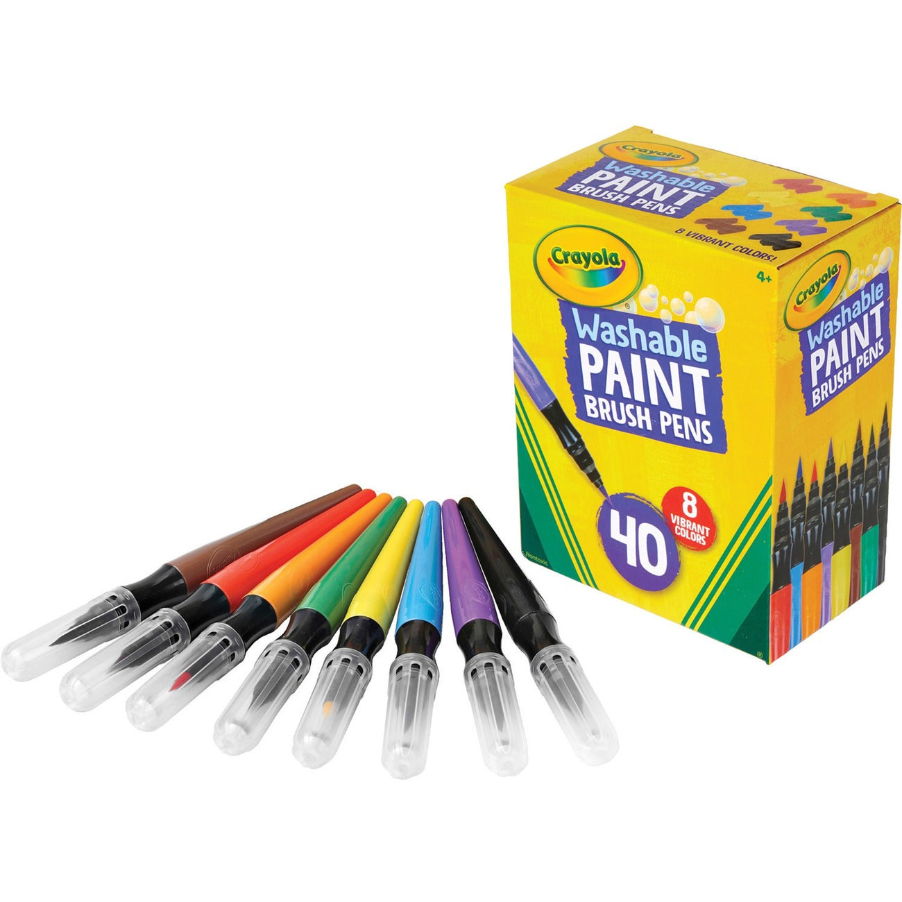Crayola Pen Brush Nodrppnt 40Ct