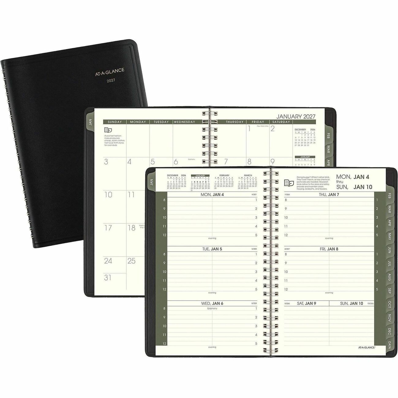 AT-A-GLANCE Book Appt Wkly/Mnth Recycld