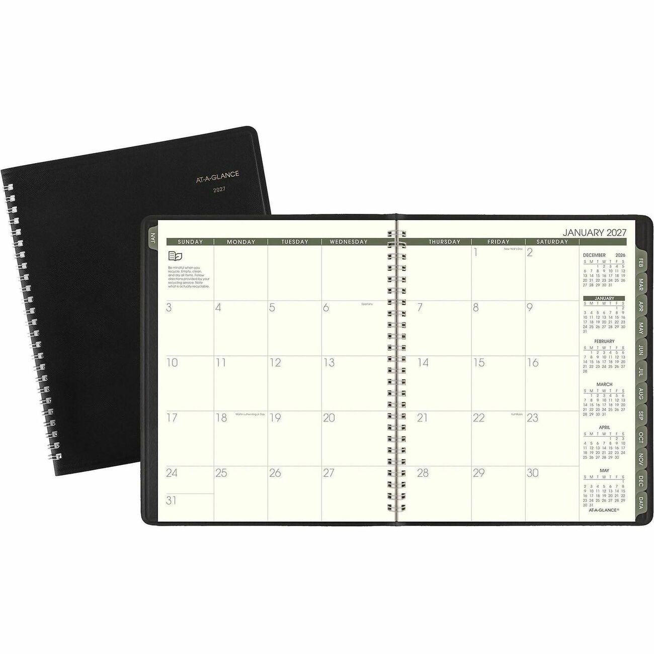 AT-A-GLANCE Planner Month Rcycld 7X8.75
