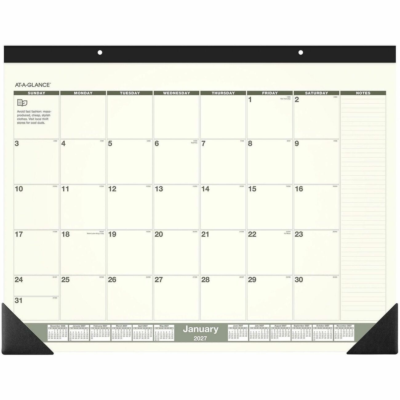AT-A-GLANCE Calendar Dskpd Rcycld 2Colr