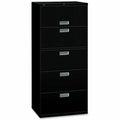 HON File Lat 5 Drawer 30'-Bk