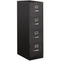 HON File Ltr 4Drw W/Lock Bk