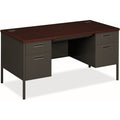 HON Desk Dbl Ped 30X60 My/Char