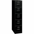 HON File Ltr 5Drw W/Lock Bk