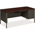 HON Desk Sgl Ped T 66X30 My/Ccl