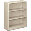 HON Bookcase 3Shlf Mtl 41"H Gy