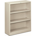 HON Bookcase 3Shlf Mtl 41inH Gy