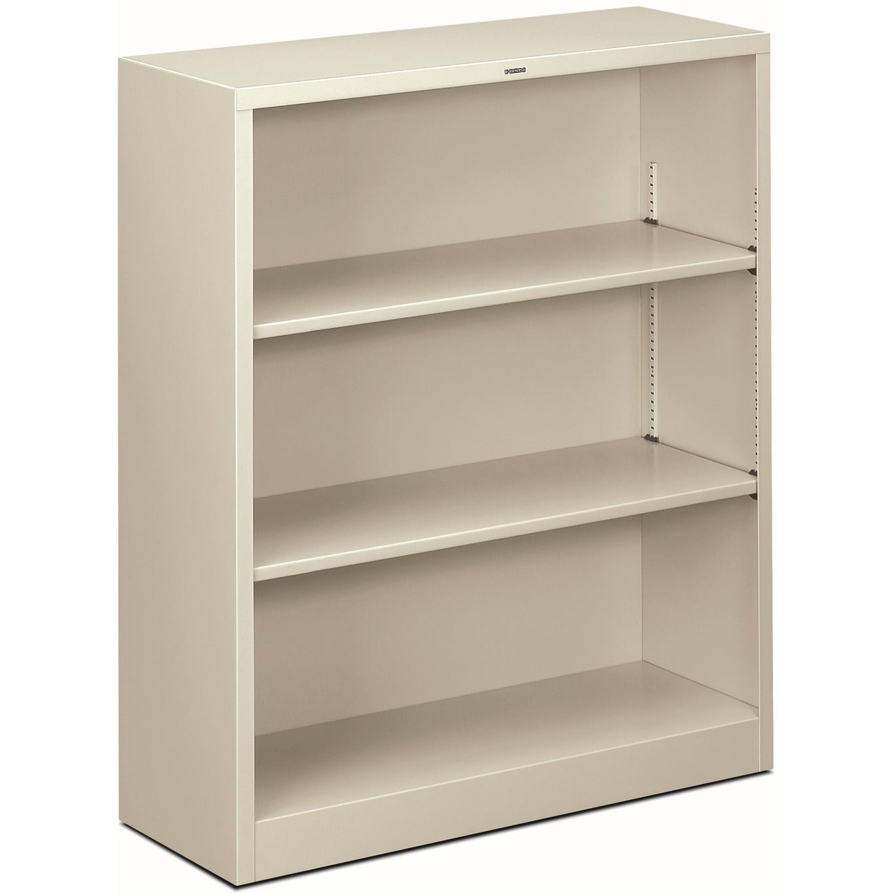 HON Bookcase 3Shlf Mtl 41inH Gy
