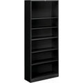 HON Bookcase 6Shlf 82inH Bk