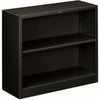 HON Bookcase 2Shlf Mtl 29"H Bk