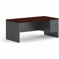 HON Desk Sgl Ped 2R 72X36 Ccl