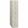 HON File Ltr 5Drw W/Lock Gy