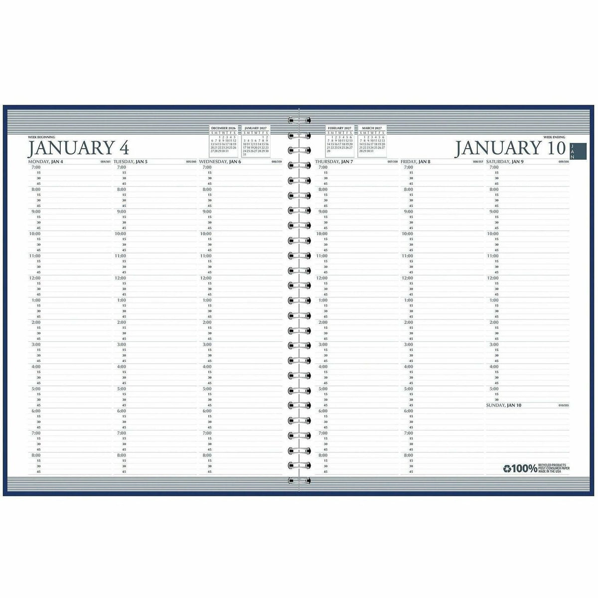 Planner Wkly Wrbnd 1Wk 2P