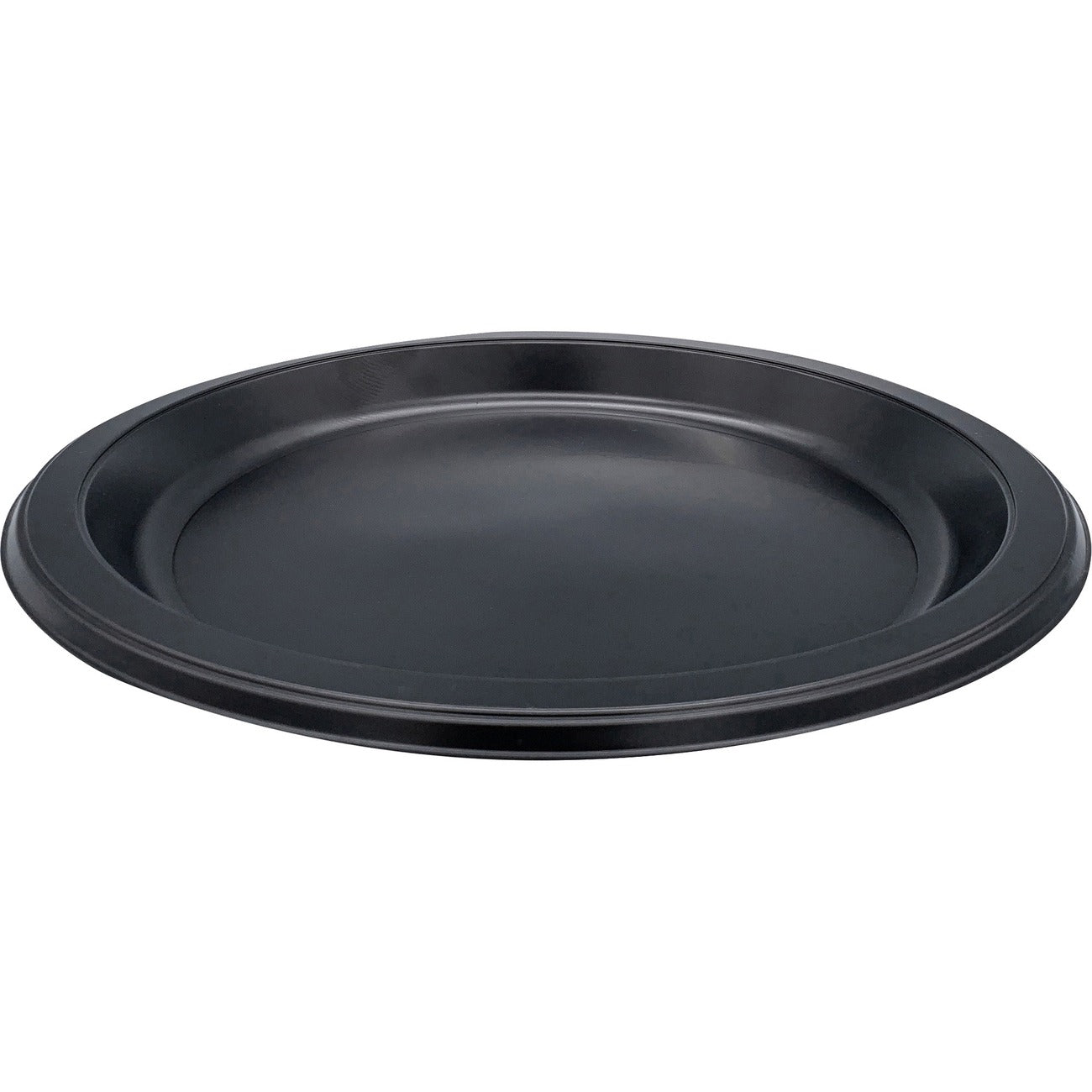 Genuine Joe Plates Rnd Plastic 9'-Blk