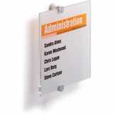 DURABLE Crystal Standoff Interior Wall Sign