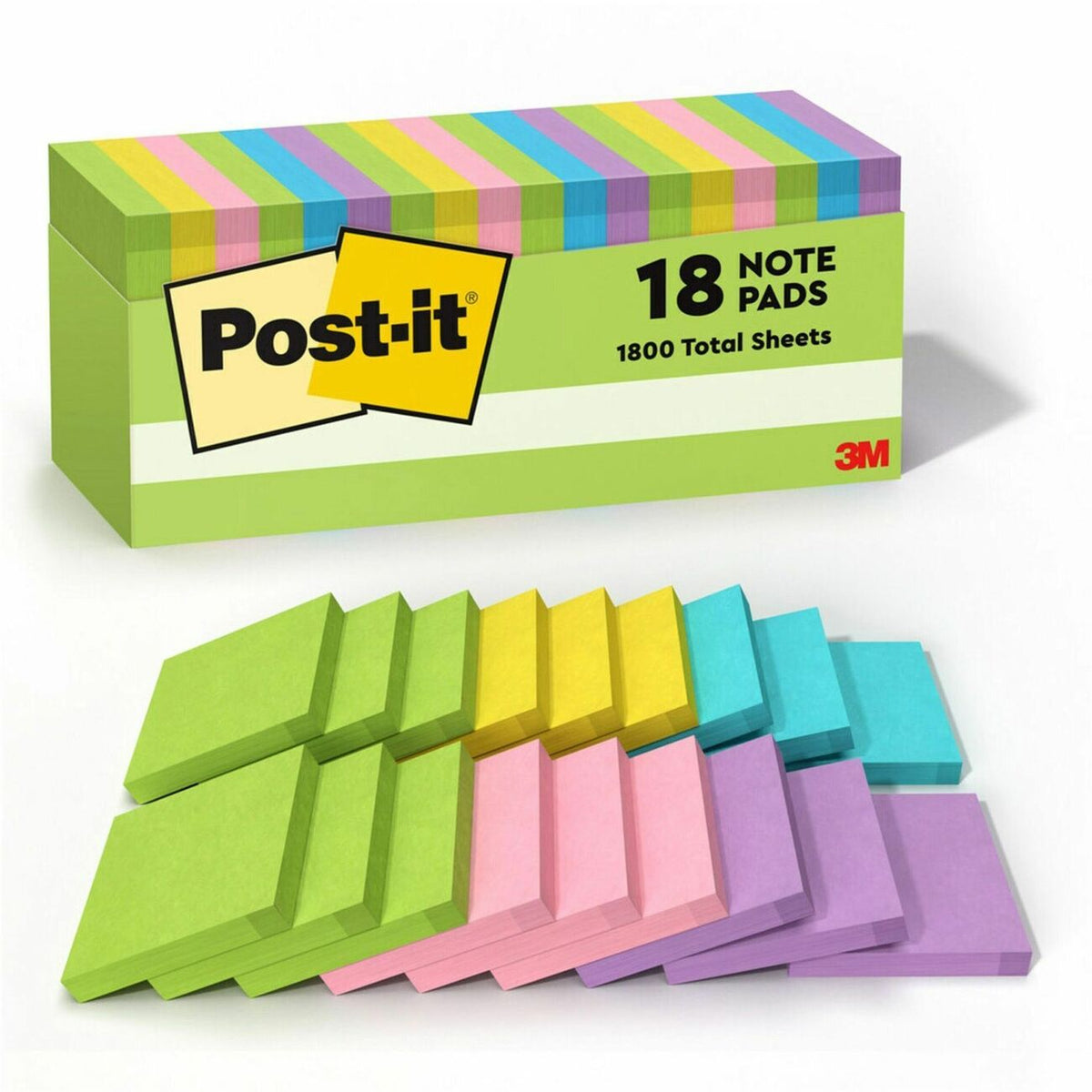 Post-it&reg; Notes Cabinet Pack - Floral Fantasy Color Collection