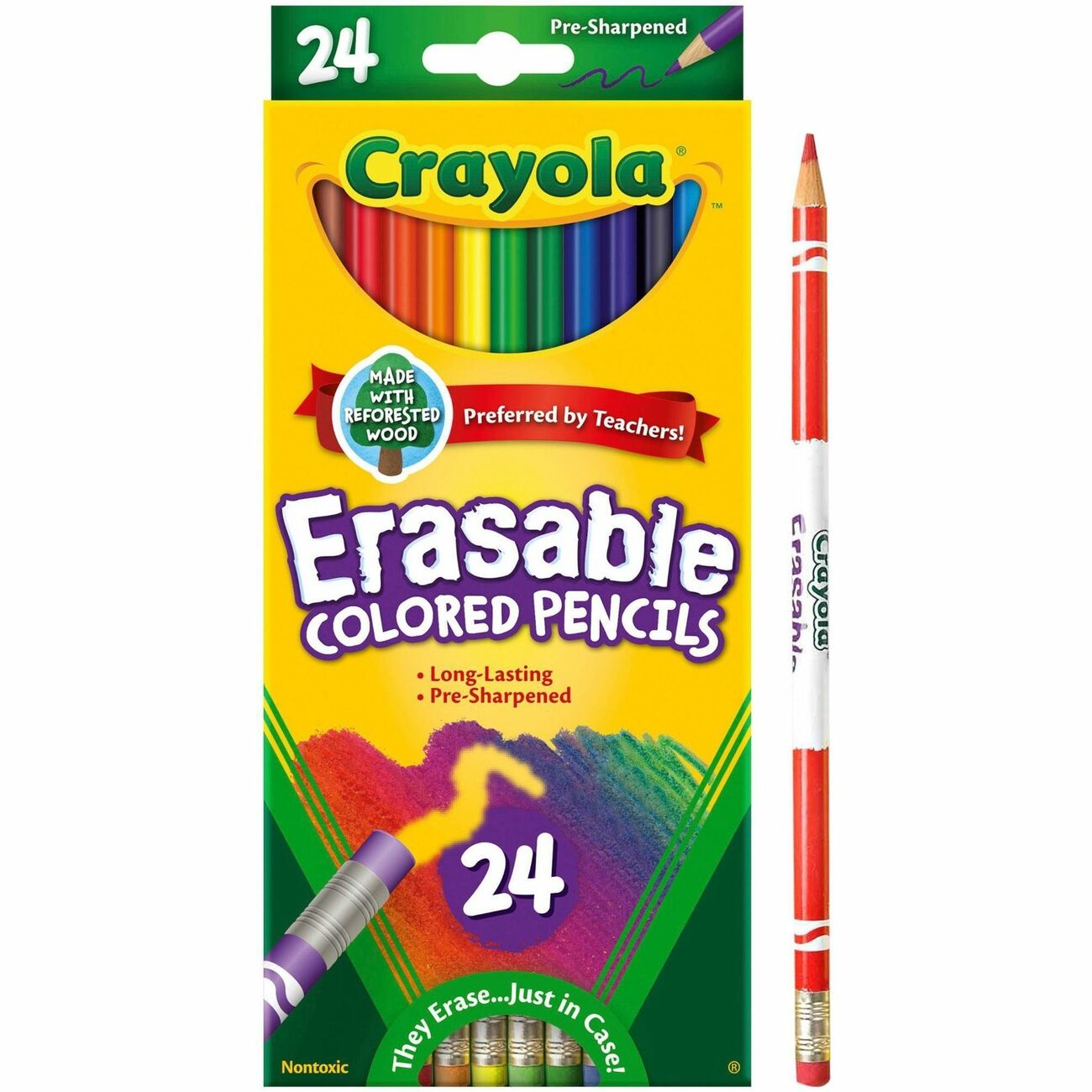 Crayola Erasable Colored Pencils, Count