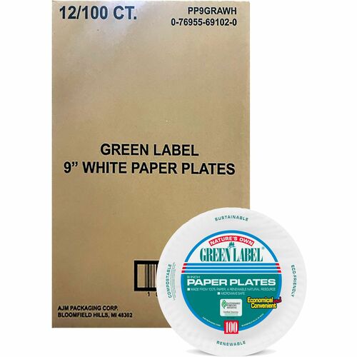 Plate Ppr 9 Grnlbl Uncoat