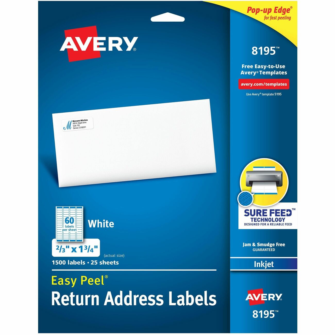 Avery Label Rtn Add 60Up Ij