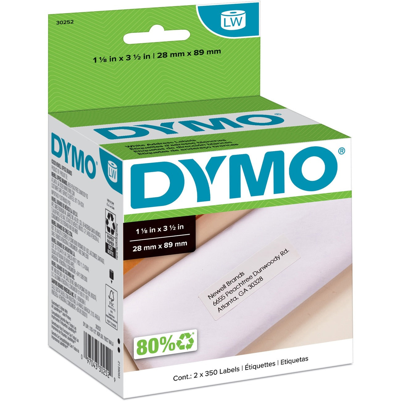 DYMO Label Add Hicap We 350Ea2Rl
