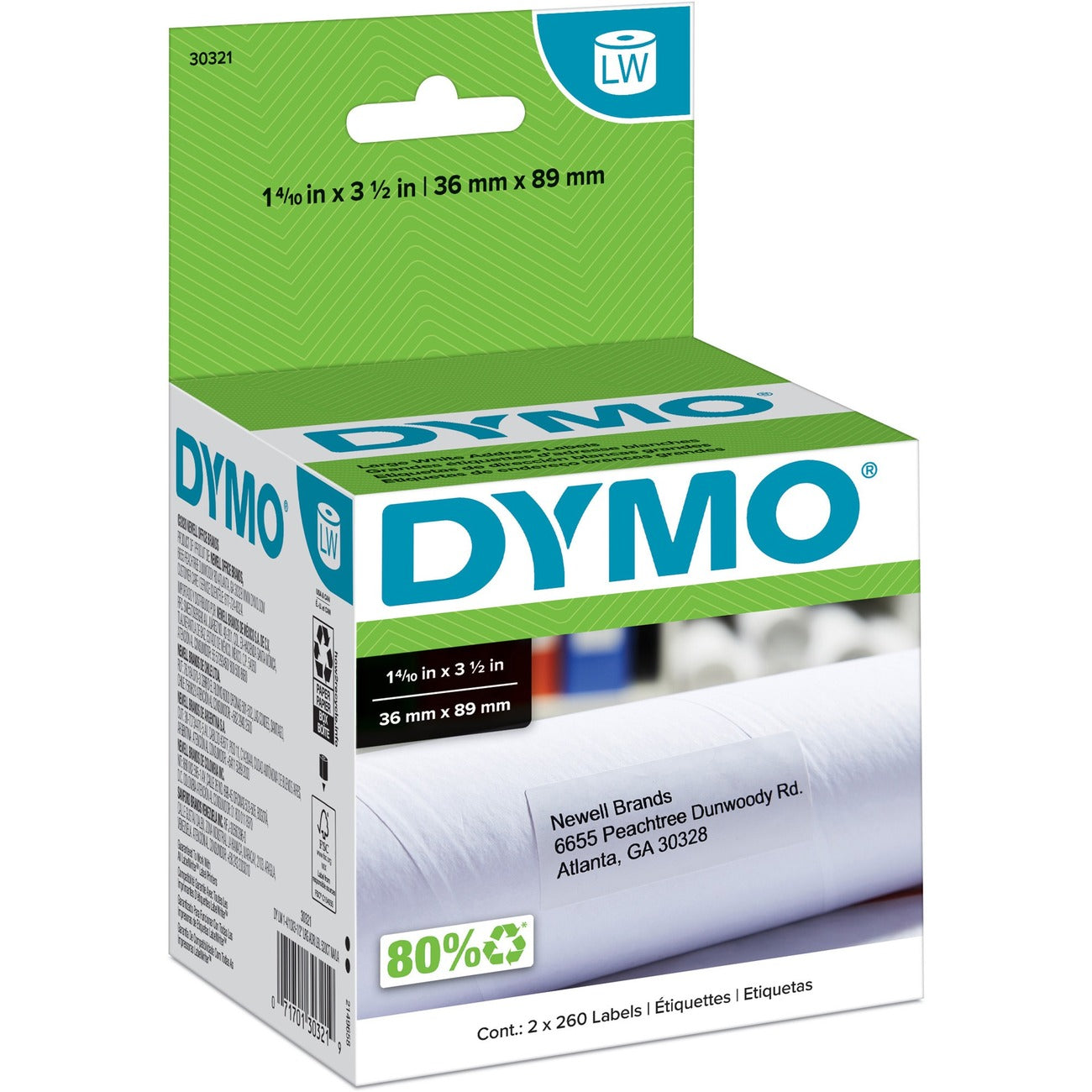 DYMO Label Add Lg 260Rl 2Rl