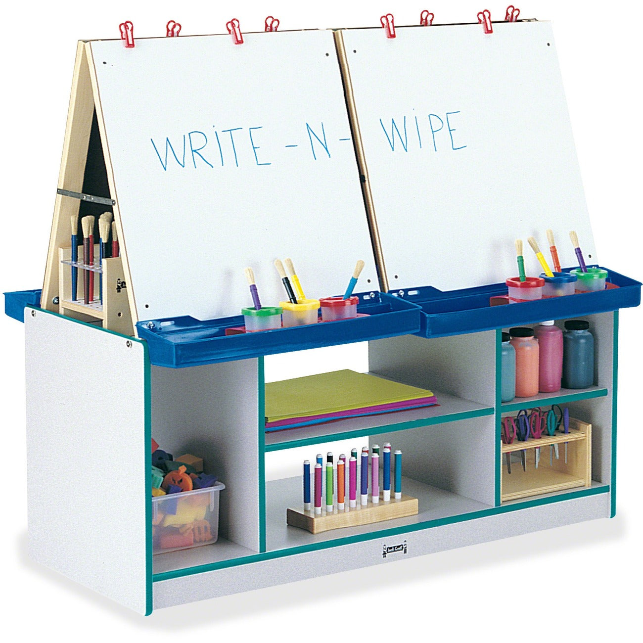 Center Art 4-Station Teal