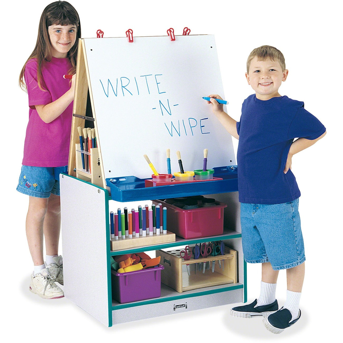 Center Art 2-Station Teal