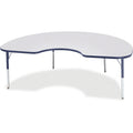 Kidney Table 48x72 Gray Navy