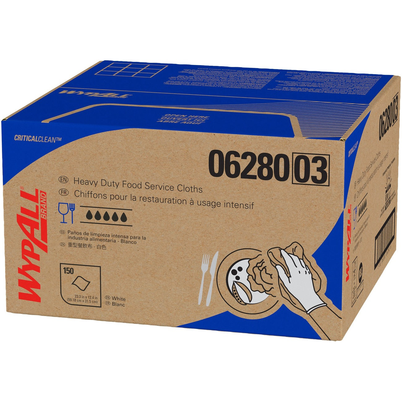 Kimberly-Clark Professional Wipe Food Wypall White