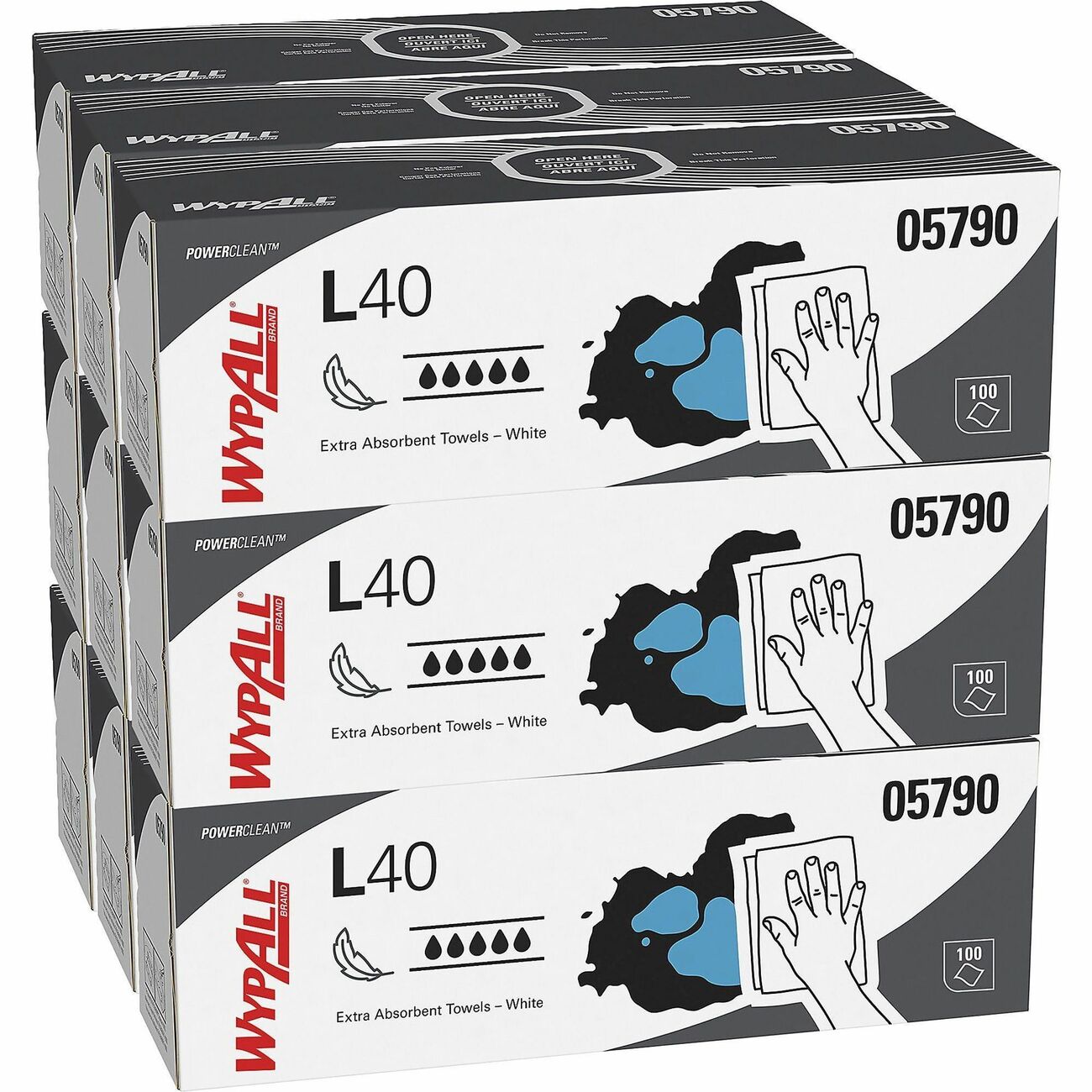 Kimberly-Clark Professional Wipe Wypall L40 100 Each White