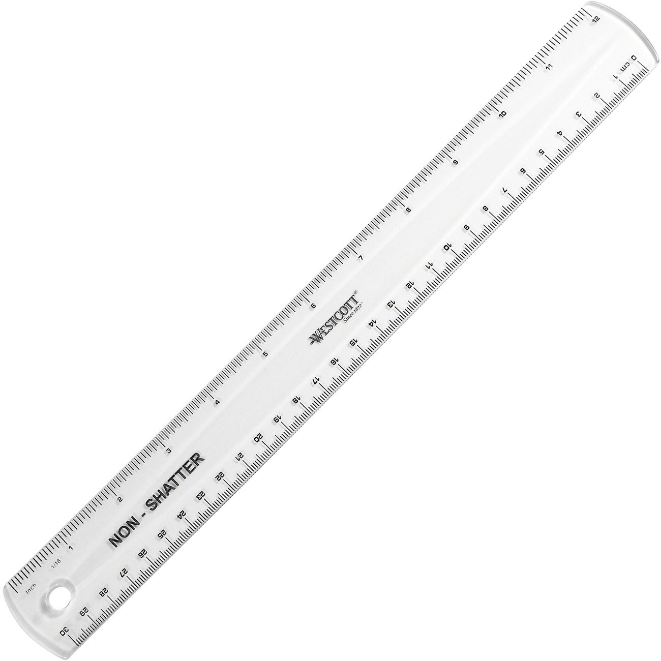 Westcott Ruler 12 Non-Shatter Clear