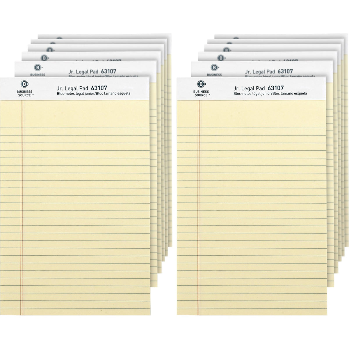 Business Source Pad Jr Legal 5X8 50Sh Ca