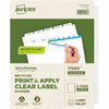 Avery Dividers Index Clr 5Tab 5St