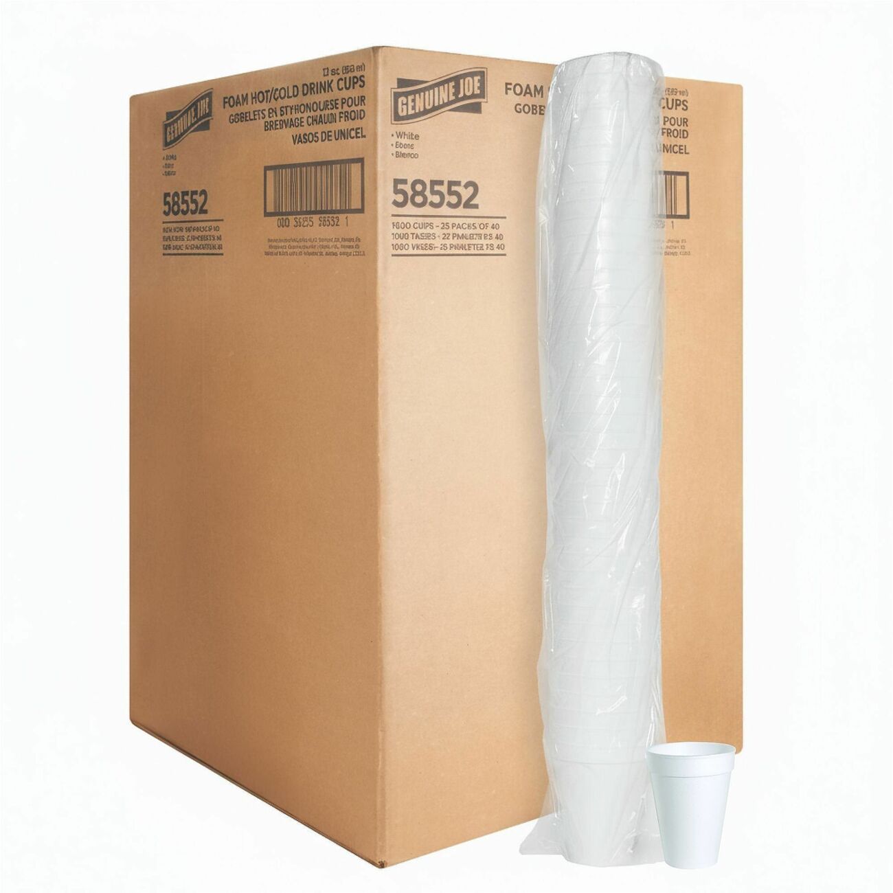 Genuine Joe Cups 12 Oz Foam